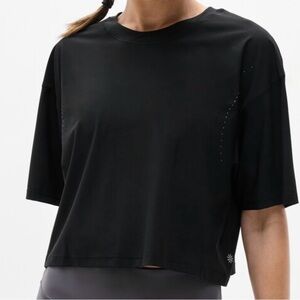 NWT Athleta Ultimate Lasercut Crop Tee